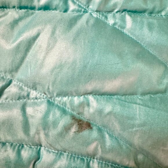 North Face Women’s 550 Reversible Down Vest XL Teal Turquoise Gray Lightweight - Picture 7 of 14